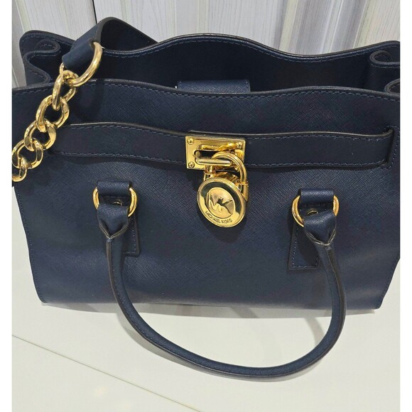 Dark blue Hamilton bag in like new condition, shoulder bags, - Picture 8 of 8